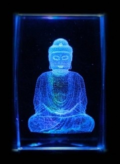 Buddha in Kristallglas - Werbegeschenk ab € 50,00 Bestellwert (Warenwert)